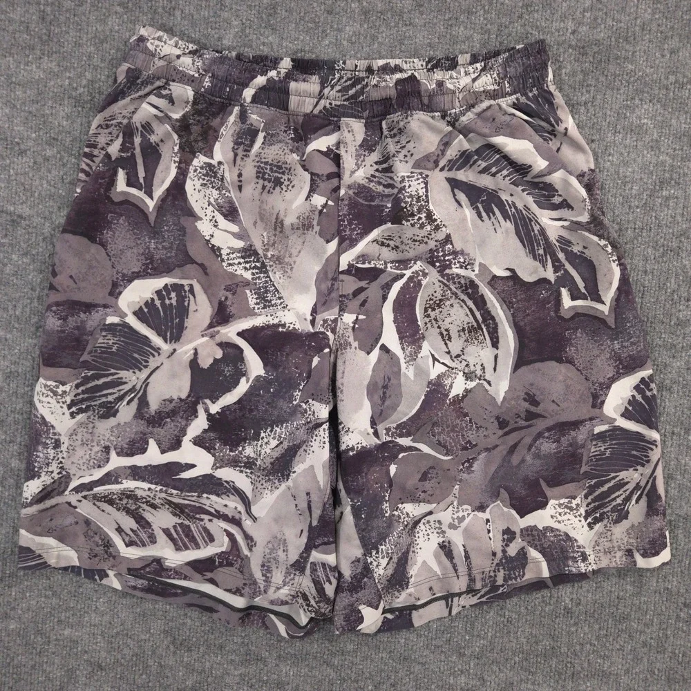 Lululemon Pace Breaker Shorts Mens L Tropical Shadow Sea Salts Lined 9